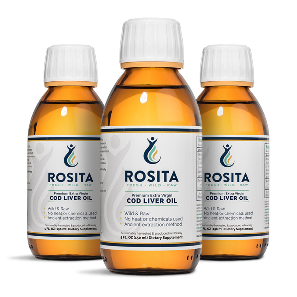Rosita Premium Extra Virgin Cod Liver Oil | 150ml | 3 Pack