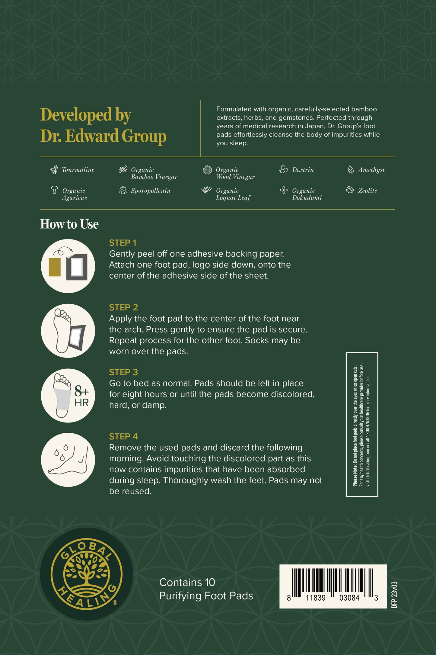 Dr Group's Cleansing Foot Pads | Global Healing