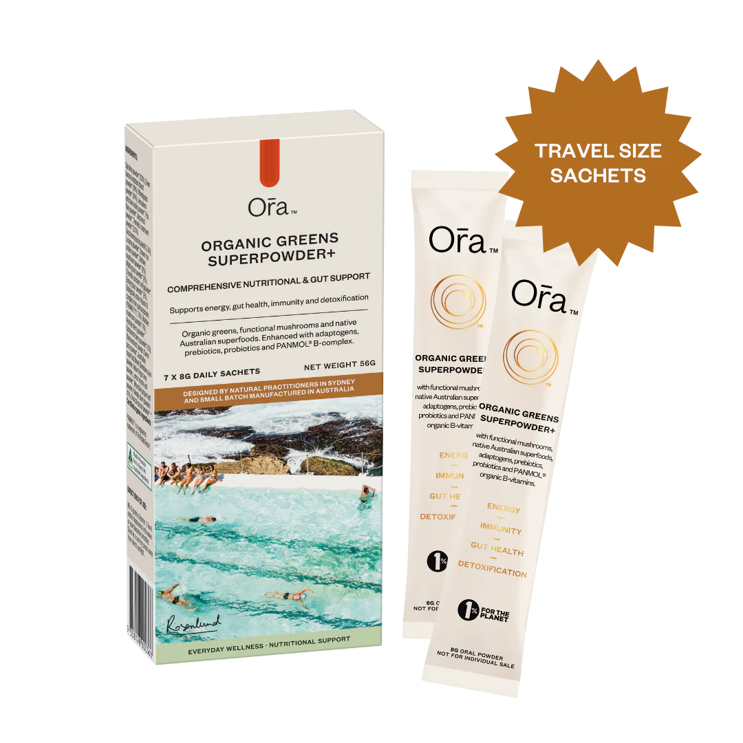 Organic Greens Superpowder+ | Travel Pack Of 7 Sachets | Ora Health