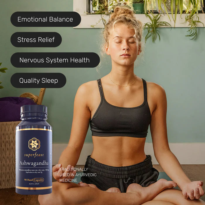 
                  
                    Ashwagandha Capsules | Superfeast | 90 capsules
                  
                