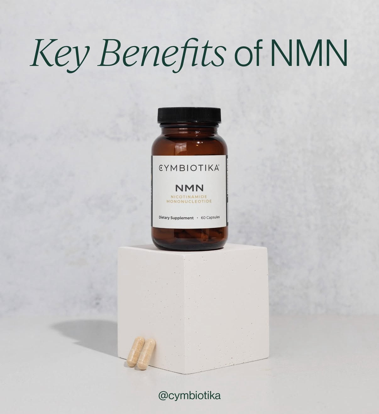 
                  
                    NMN + Trans-Resveratrol | Cymbiotika | 60 capsules
                  
                