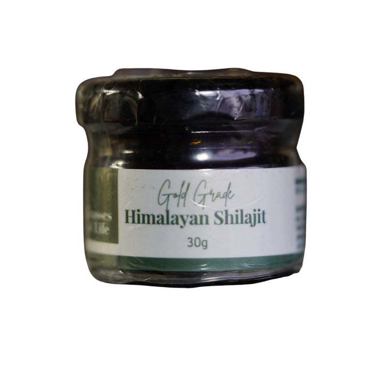 
                  
                    Premium Gold Grade Shilajit resin on a serving spoon
                  
                