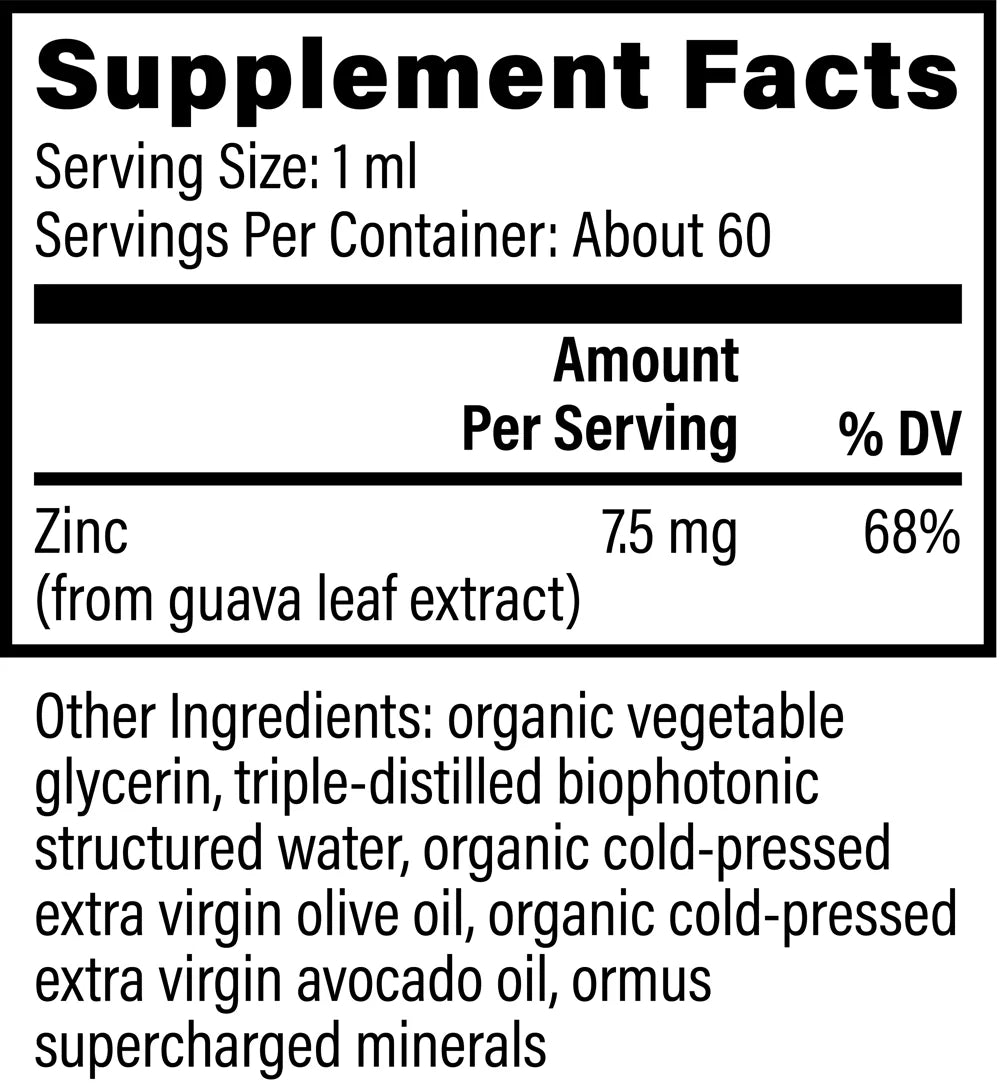 
                  
                    Zinc | Liquid | Plant-Based | Global Healing | 59.2ml
                  
                