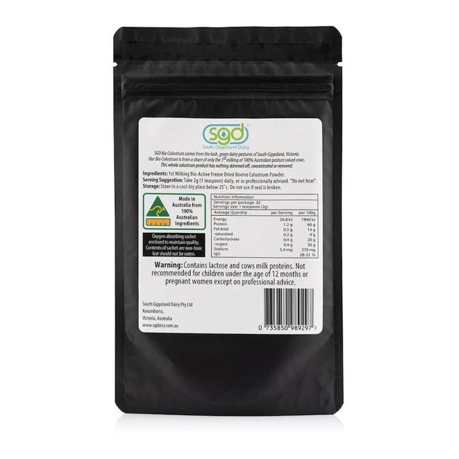 
                  
                    Colostrum Powder | Bio | 100% Australian | South Gippsland Dairy | 60g
                  
                
