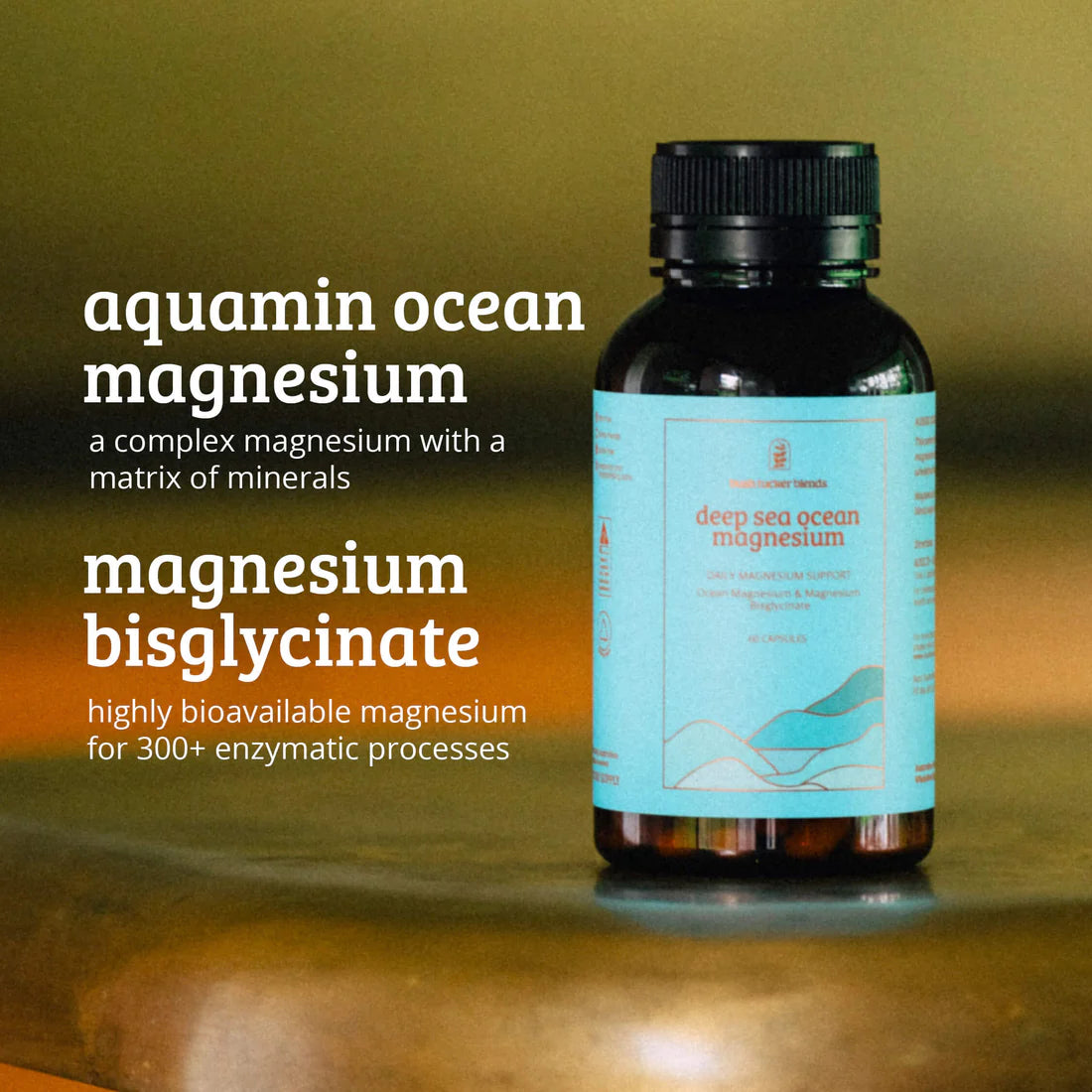 
                  
                    Deep Sea Ocean Magnesium | Bush Tucker Blends | 60 Capsules
                  
                