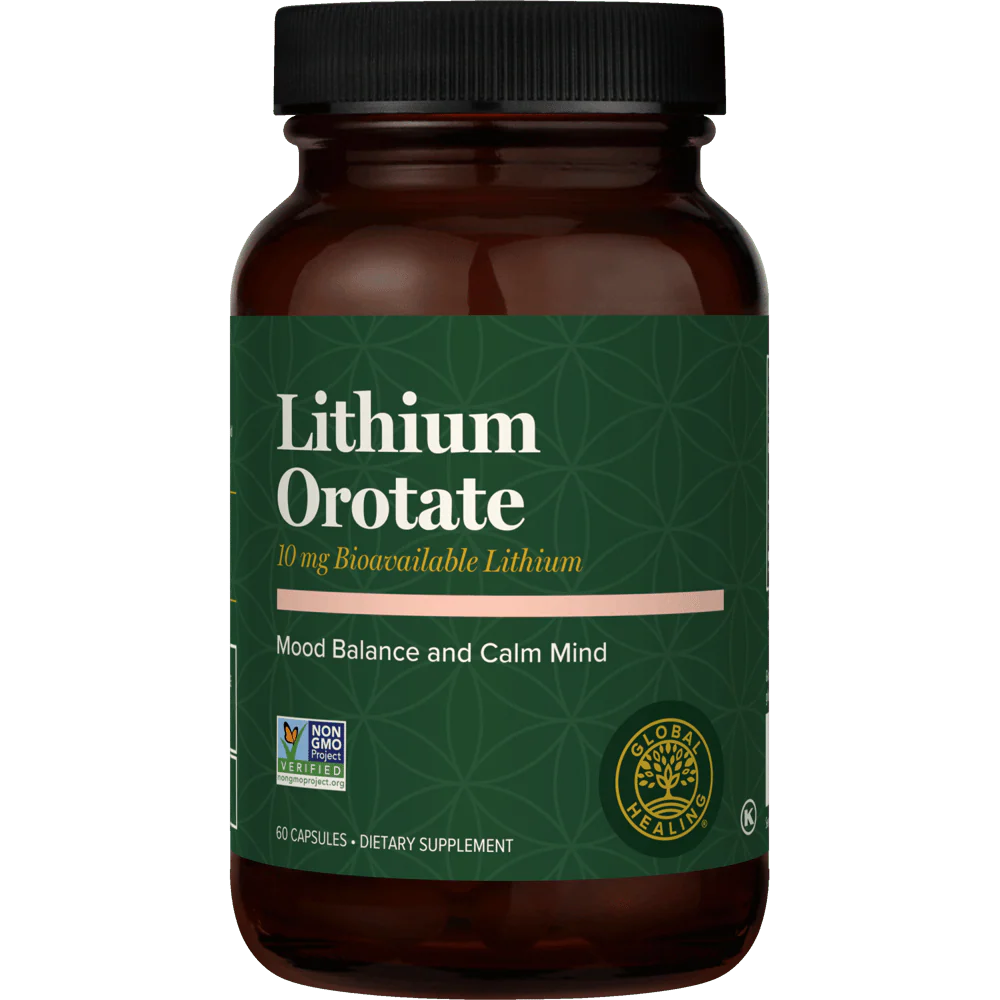 Lithium Orotate | Global Healing | 60 Capsules