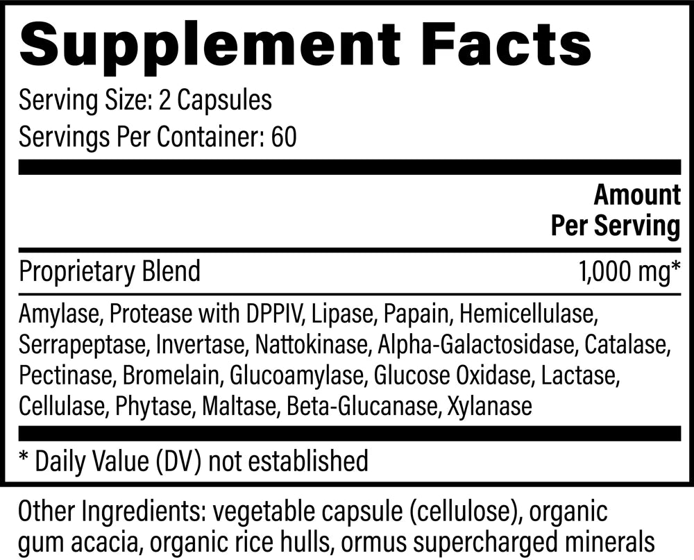 
                  
                    Ultimate Enzymes | Full Spectrum Blend | Global Healing | 120 Capsules
                  
                