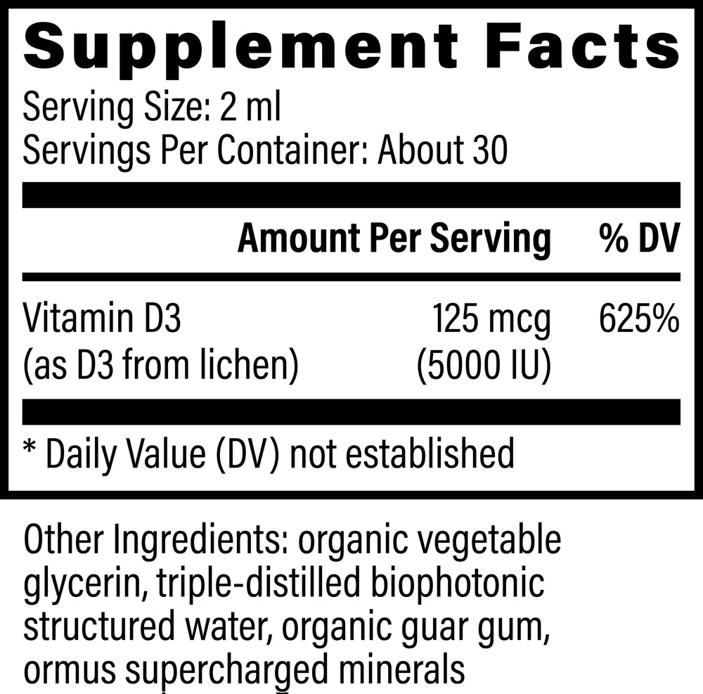 
                  
                    Vitamin D3 | Plant-Based Liquid | Global Healing | 59.2ml
                  
                