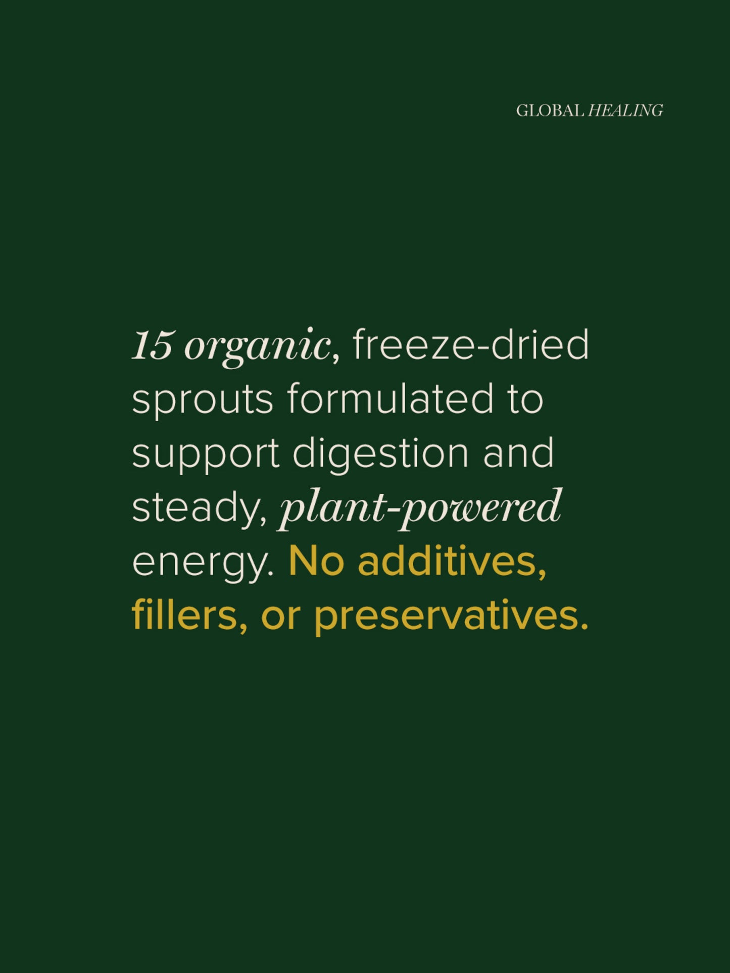 
                  
                    Super Greens Powder | Organic | Global Healing | 190g (new label) (glass)
                  
                