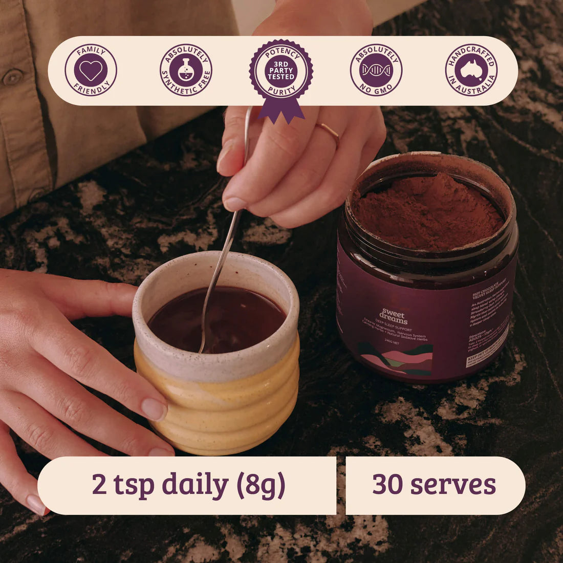 
                  
                    Sweet Dreams | Deep Sleep Support | Bush Tucker Blends | 240g
                  
                