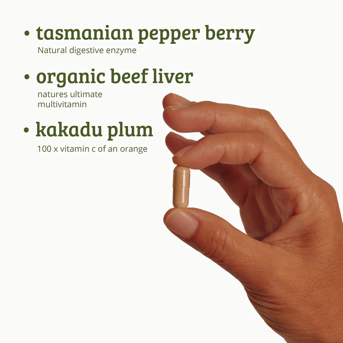 
                  
                    Aussie Native Beef Liver | Bush Tucker Blends | 120 Capsules
                  
                