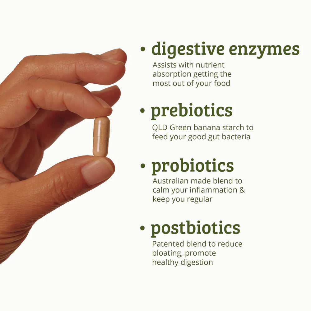 
                  
                    Gday Gut | Bush Tucker Blends | Digestive & Immune Support | 90 Capsules
                  
                