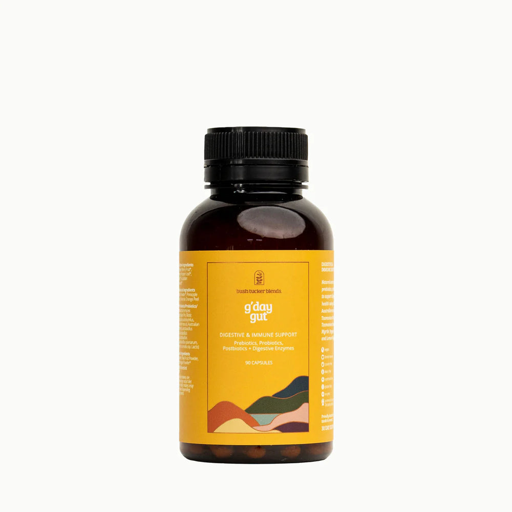 Gday Gut | Bush Tucker Blends | Digestive & Immune Support | 90 Capsules