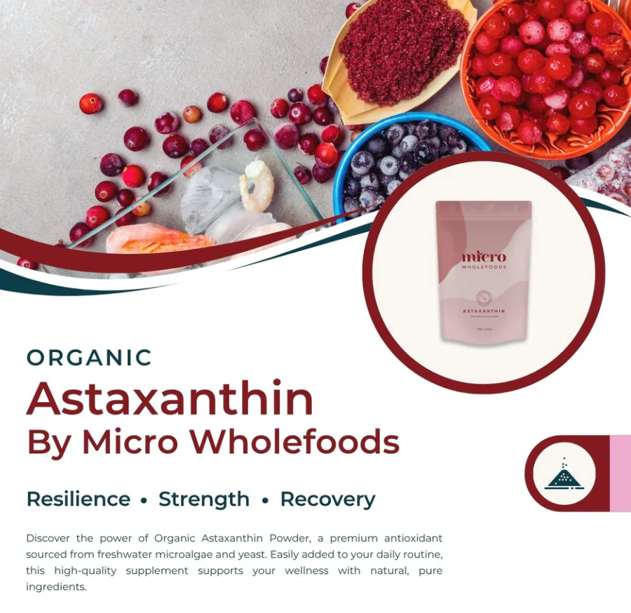 
                  
                    Astaxanthin Powder | Organic | Micro Wholefoods | 100g
                  
                