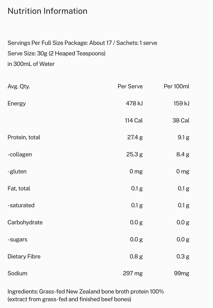 
                  
                    Bone Broth Protein Powder | Unflavoured | Mitchells Nutrition
                  
                