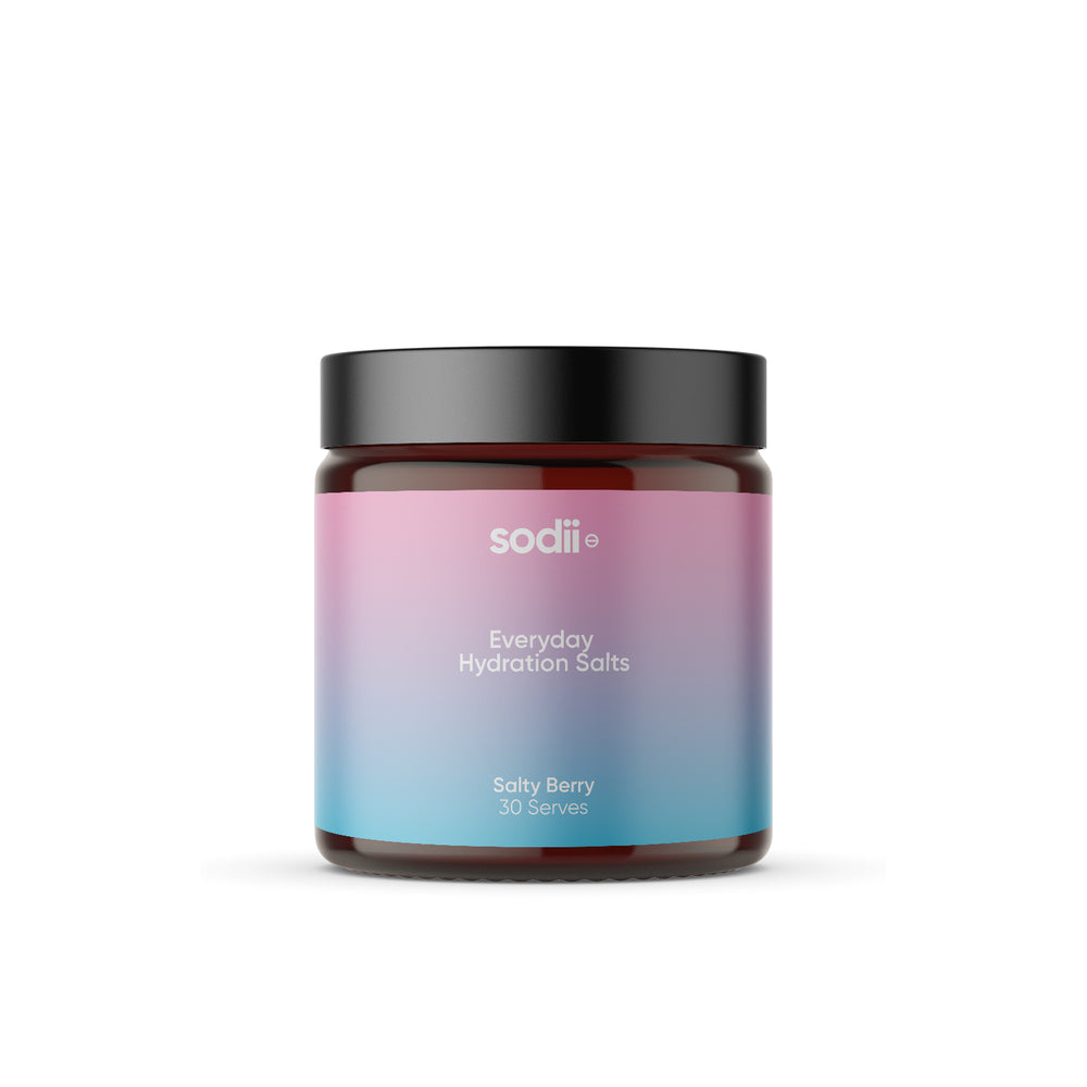 sodii | Salty Berry | Tub | Everyday Hydration Salts | 30 Serves