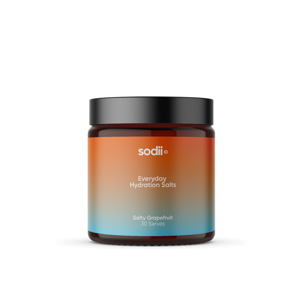 sodii | Salty Grapefruit | Tub | Everyday Hydration Salts | 30 Serves