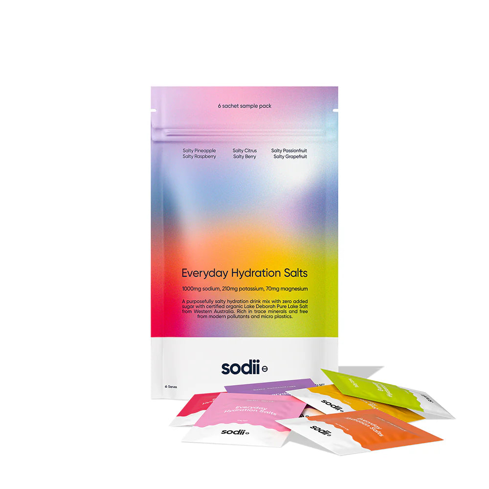 Everyday Hydration Salts | sodii | Sample Pack Of 6 Sachets