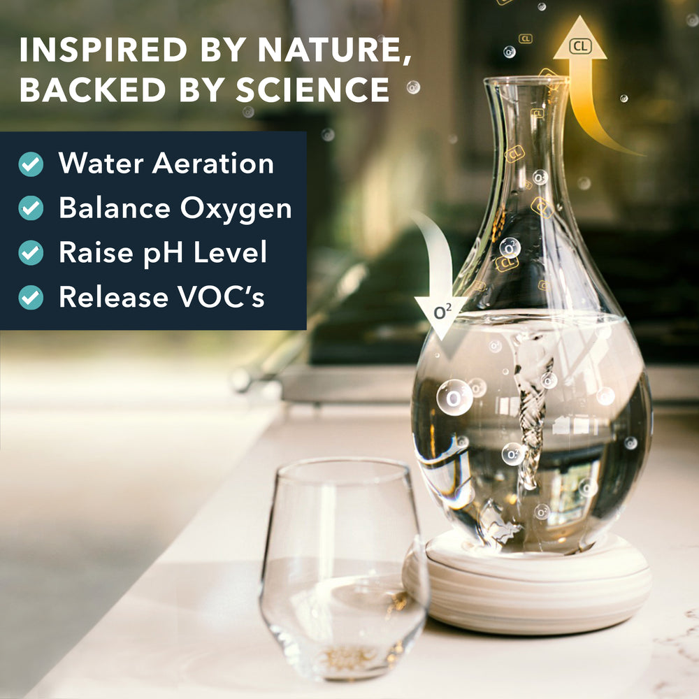 Mayu Swirl – Structured Water Vortex Carafe By Mayu Water