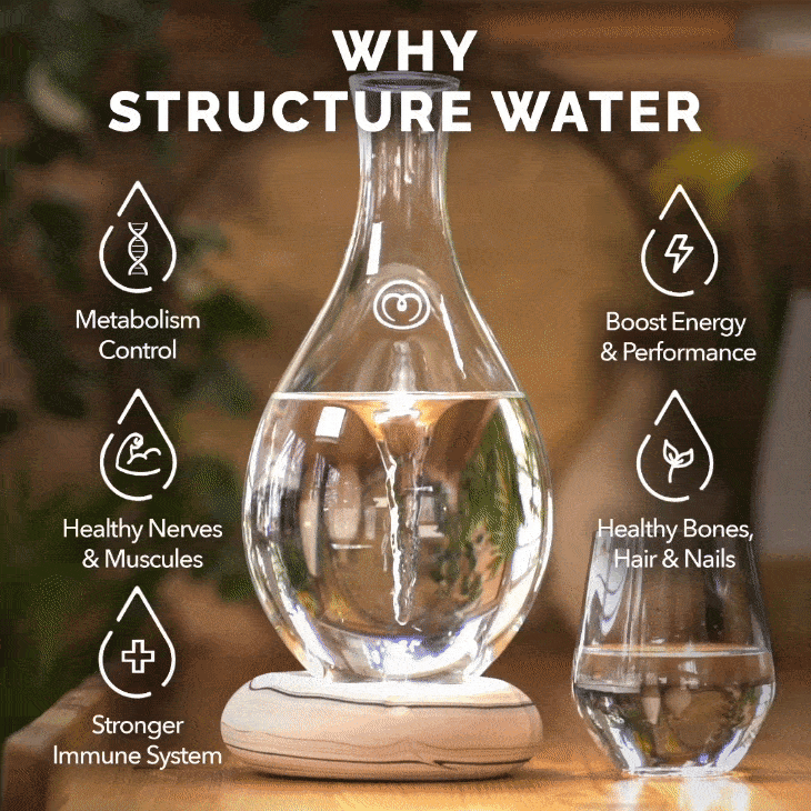 Mayu Swirl – Structured Water Vortex Carafe By Mayu Water