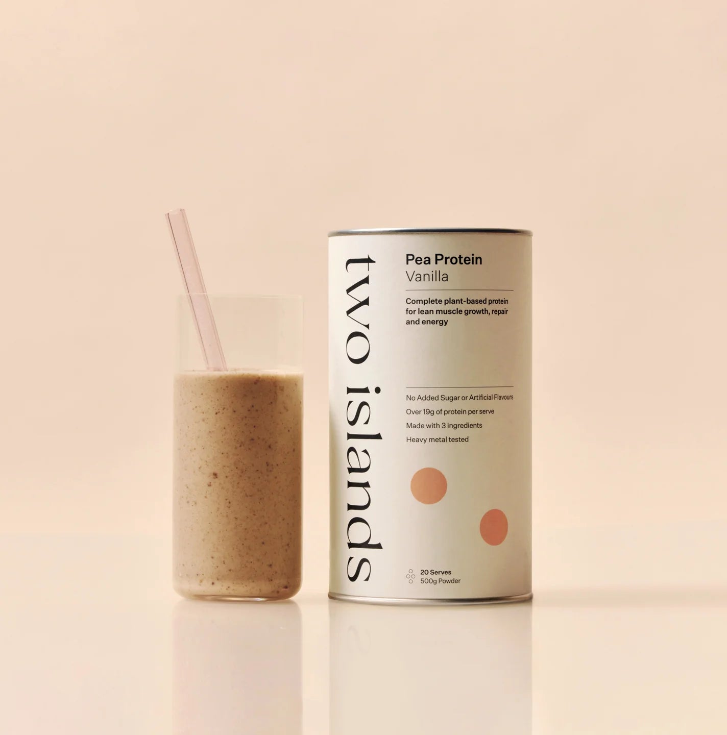 
                  
                    Pea Protein Powder | Vanilla | Two Islands | 500g
                  
                