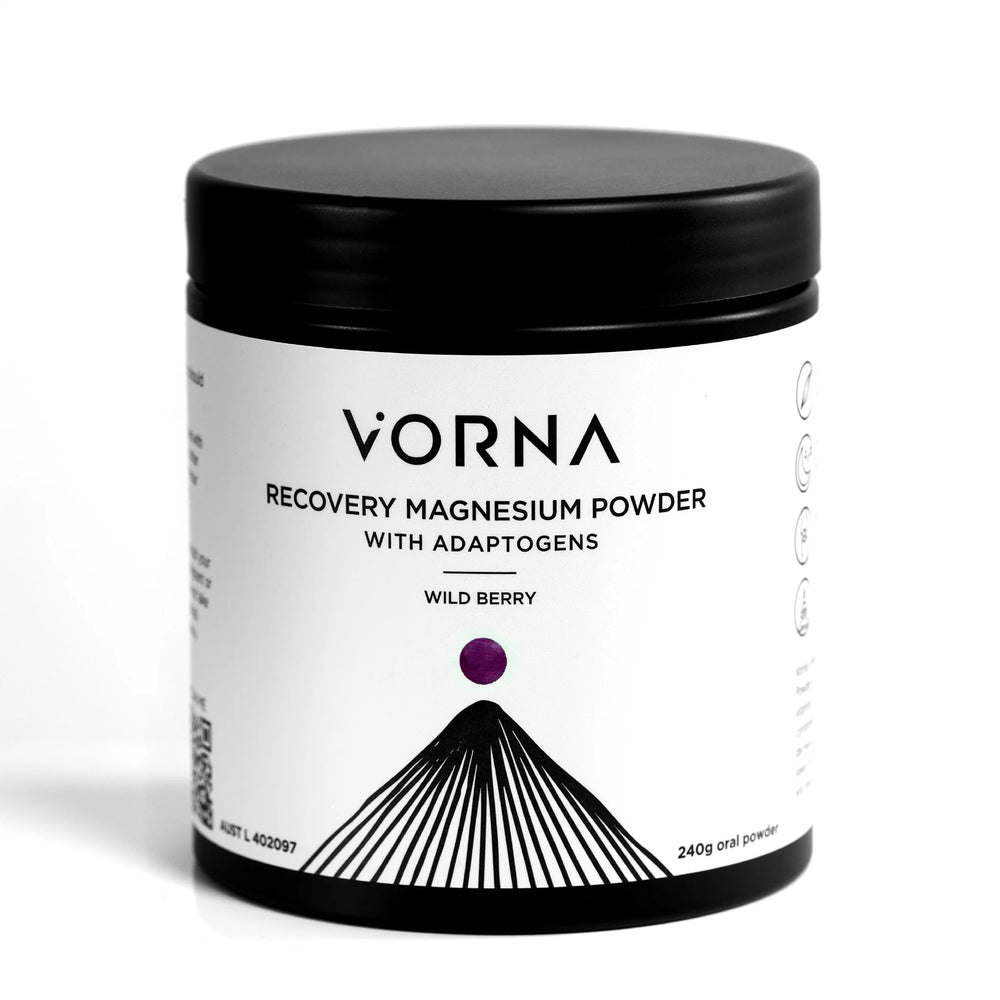 Recovery Magnesium Powder With Adaptogens | Wild Berry | Vorna | 240g Oral Powder
