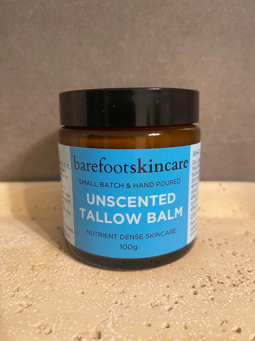 Barefoot Skincare | Unscented Tallow Balm | 100g