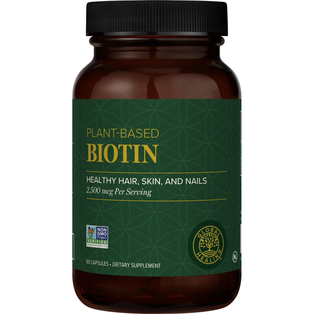 Biotin | Plant-Based | Global Healing | 60 Capsules