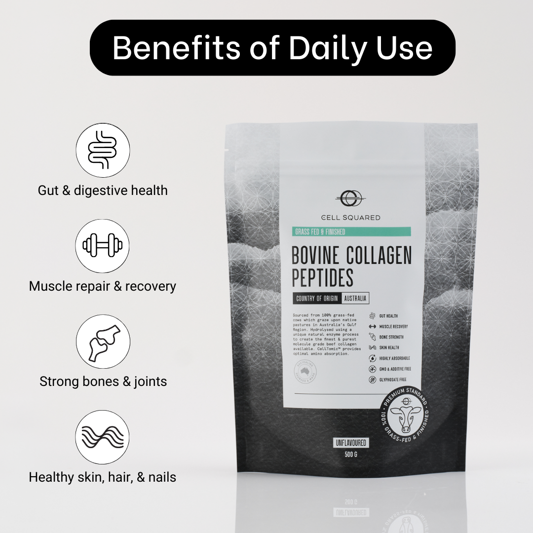 
                  
                    Cell Squared | Bovine Collagen Powder | Grass Fed & Finished | Australian
                  
                