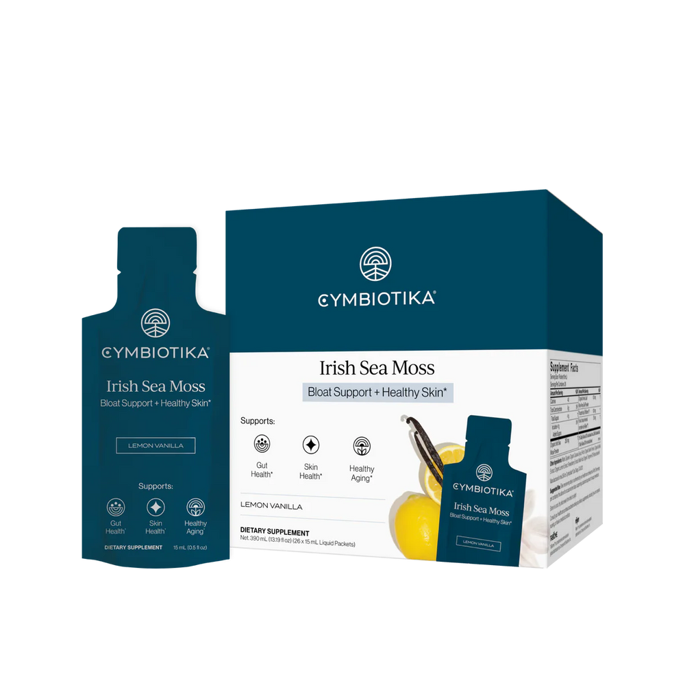 Irish Sea moss | Bloat Support + Healthy Skin | Cymbiotika 26 x 15ml Packets