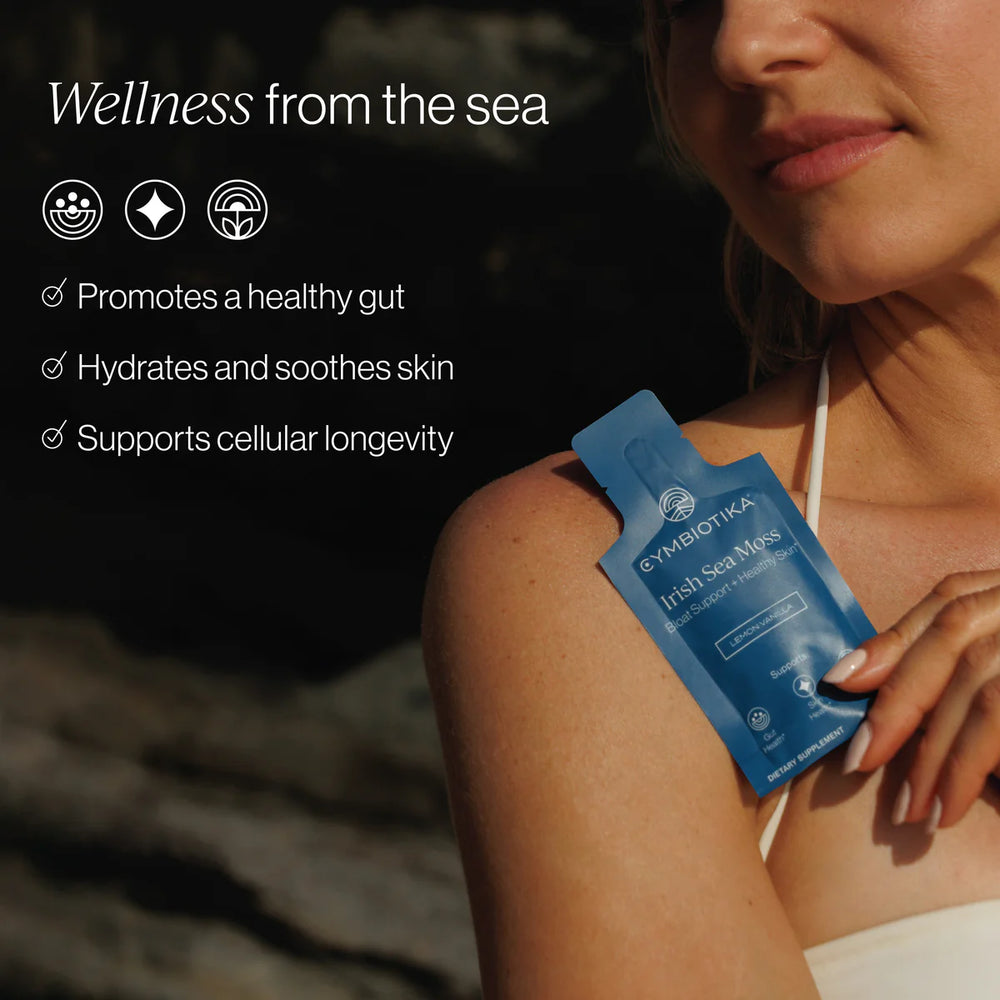 
                  
                    Irish Sea moss | Bloat Support + Healthy Skin | Cymbiotika 26 x 15ml Packets
                  
                