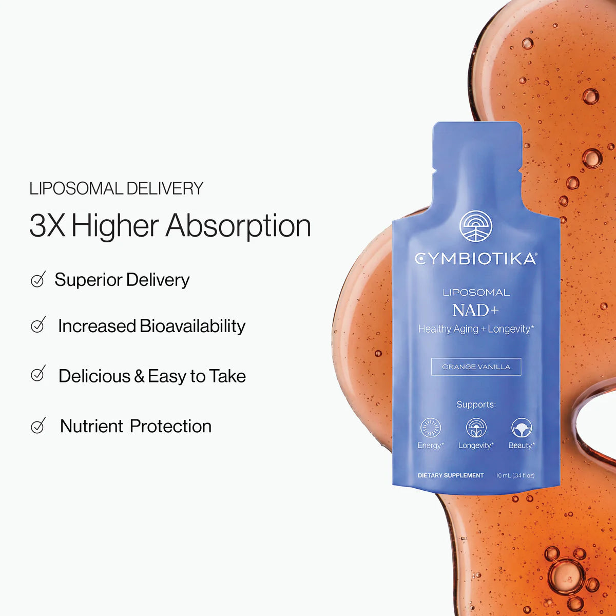 
                  
                    NAD+ Liposomal | Cymbiotika | 26 Pouch Box
                  
                