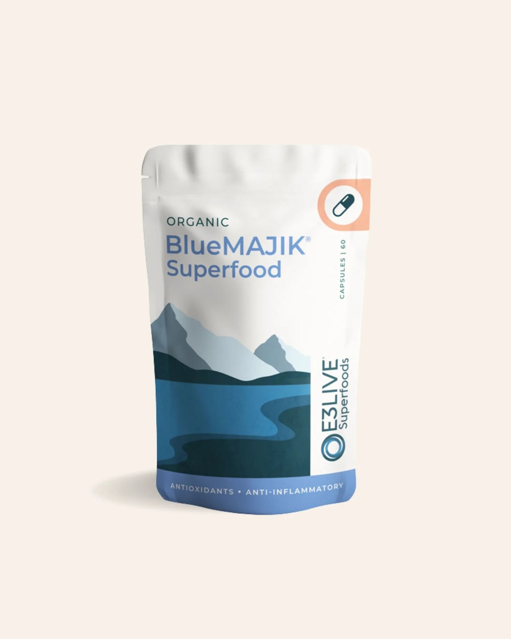 BlueMAJIK Spirulina Extract | E3LIVE Superfoods | 60 Capsules