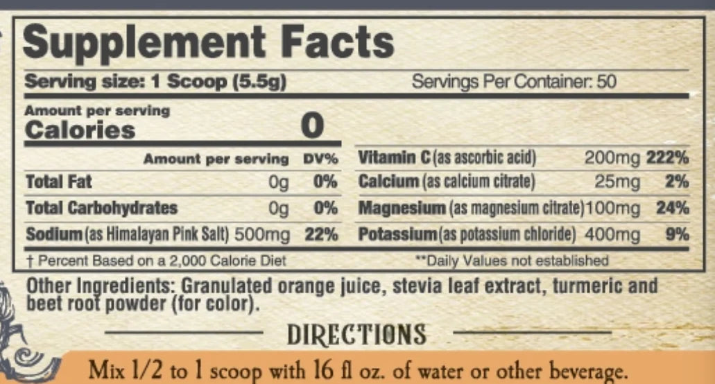 
                  
                    Clean Hydration Electrolytes | Orange | Roots And Leaves | 275g
                  
                