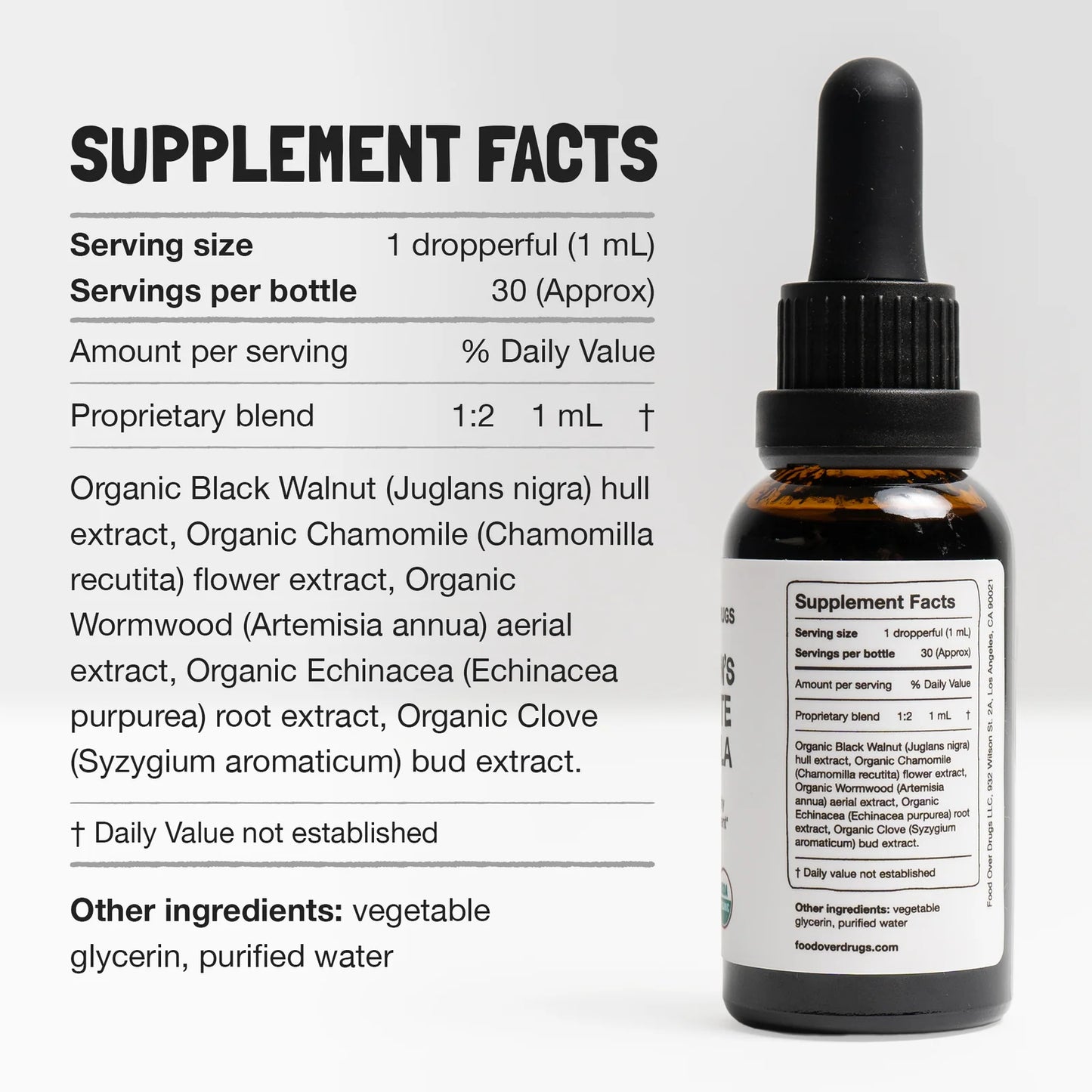 
                  
                    Children's Parasite Formula | Food Over Drugs | 30ml
                  
                