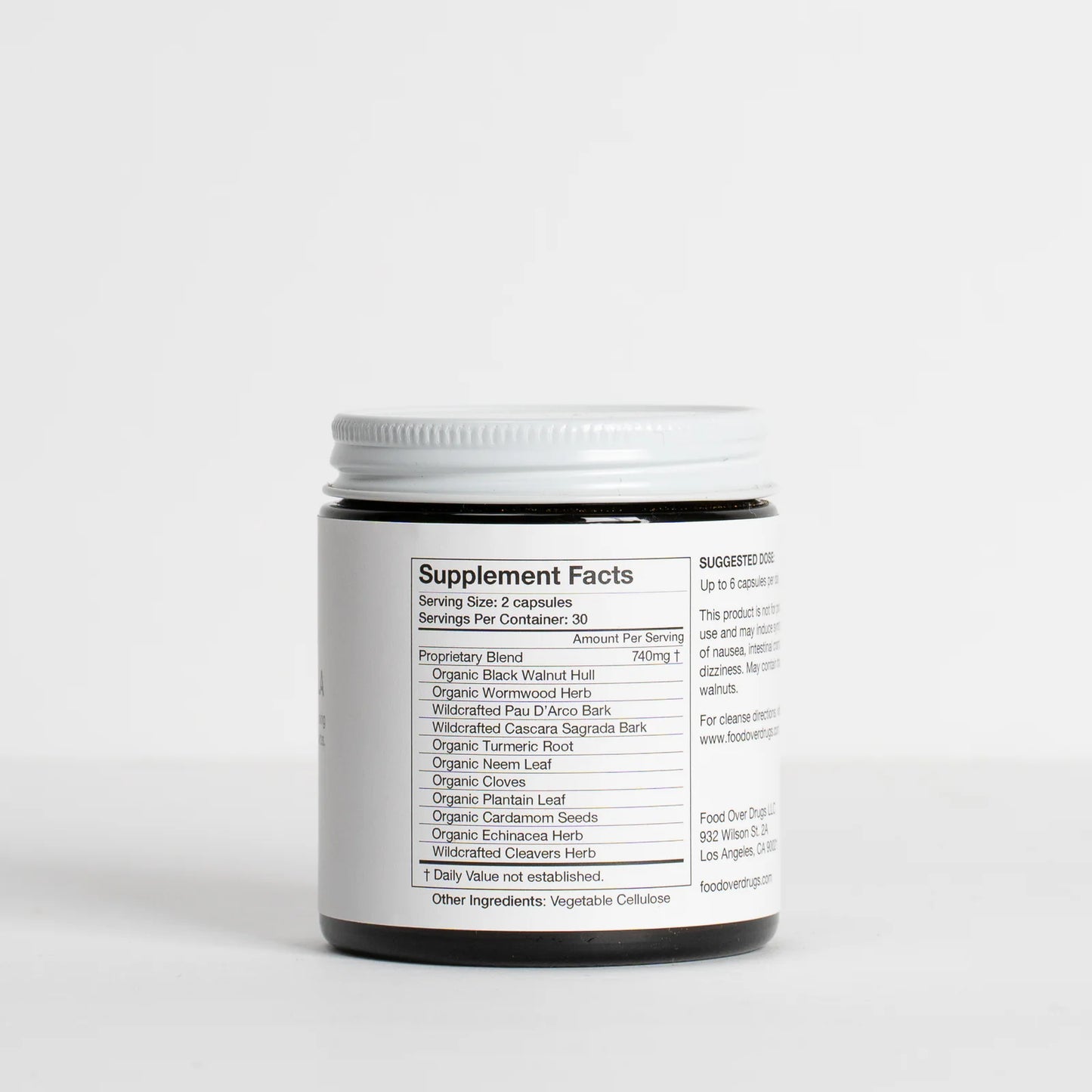 
                  
                    Parasite Formula | Food Over Drugs | 120 Capsules
                  
                
