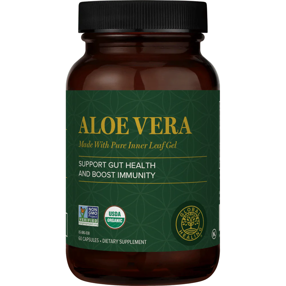 Aloe Vera Capsules | Global Healing | 60 Capsules