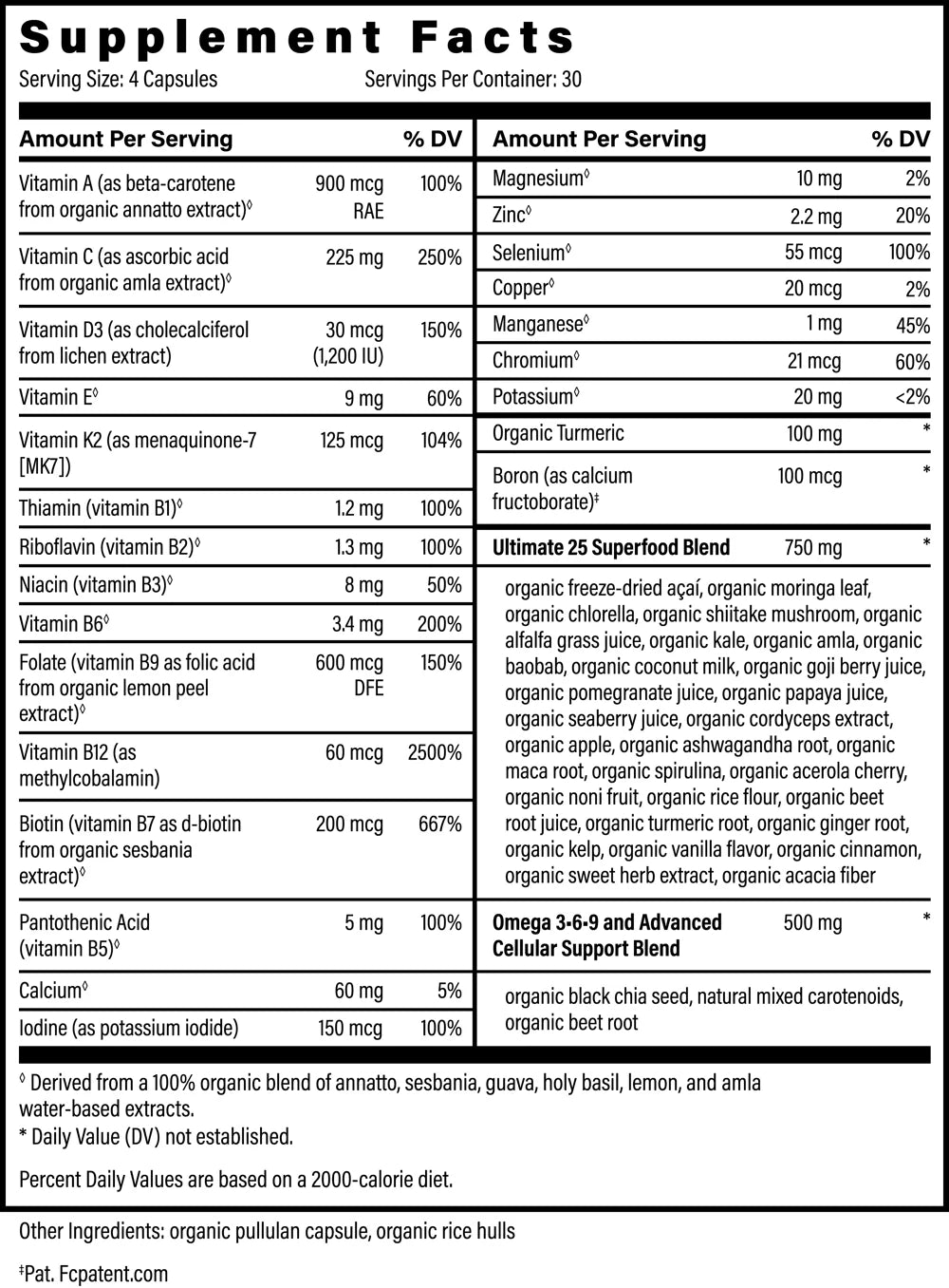 
                  
                    Multivitamin With Minerals | Organic | Global Healing | 120 Capsules (new formula)
                  
                