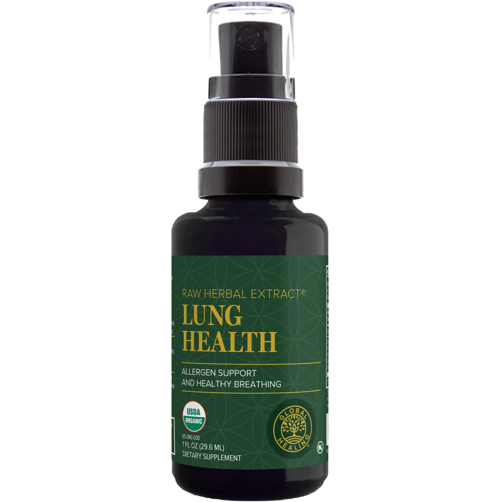 Lung Health Spray | Raw Herbal Extract | Global Healing | 29.6ml