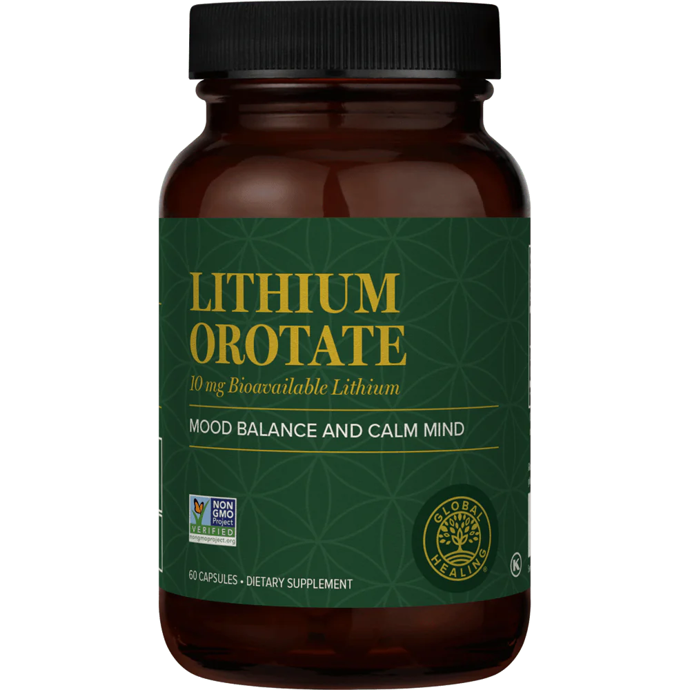 Lithium Orotate | Global Healing | 60 Capsules