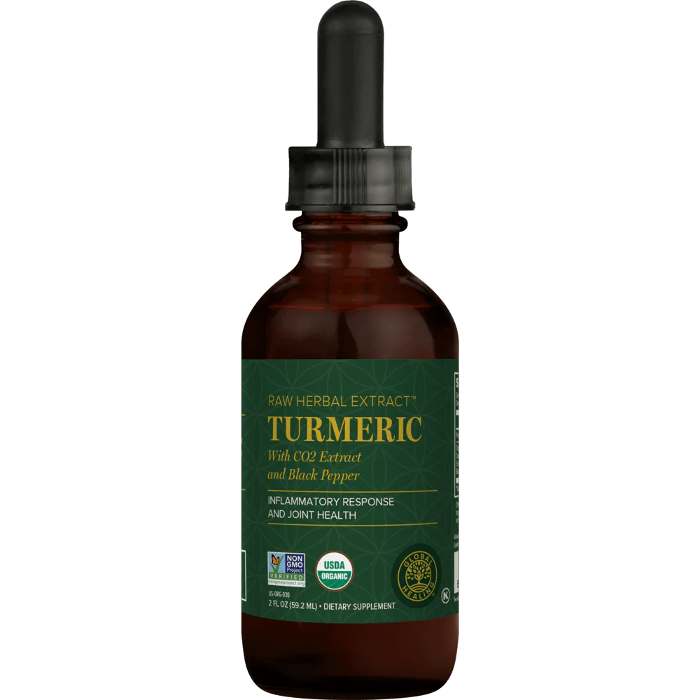 Turmeric | Raw Herbal Extract Liquid | Global Healing | 59.2ml