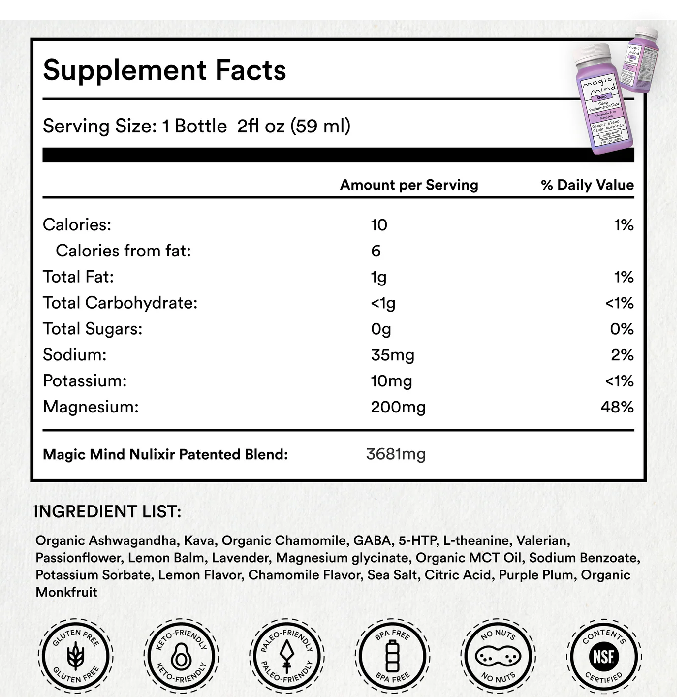 
                  
                    Magic Mind | Sleep Performance Shot | 60ml
                  
                