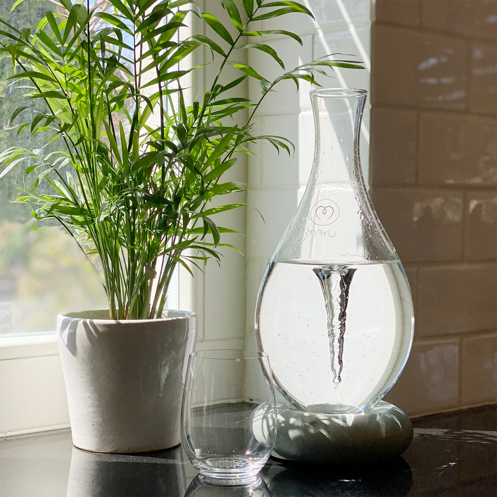 Mayu Swirl – Structured Water Vortex Carafe By Mayu Water
