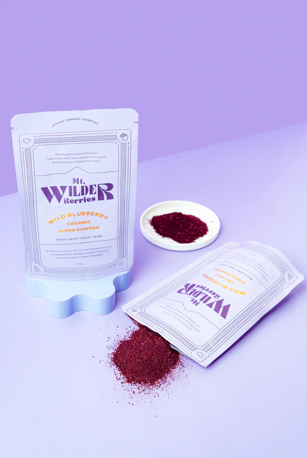 
                  
                    Certified Organic Wild Blueberry Super Powder | Mt Wilder | 100g
                  
                