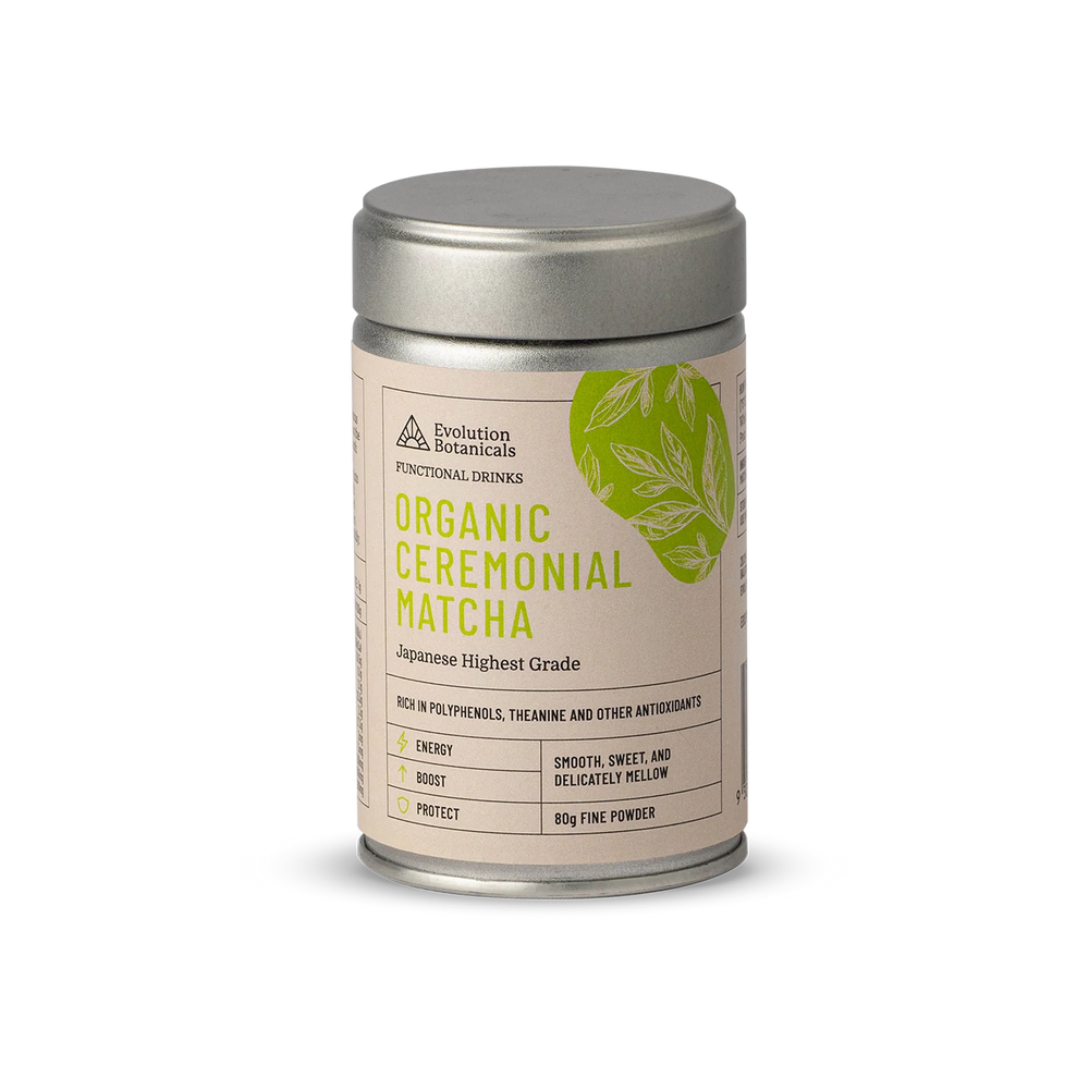 Organic Ceremonial Grade Matcha | Evolution Botanicals | 80g Fine Powder