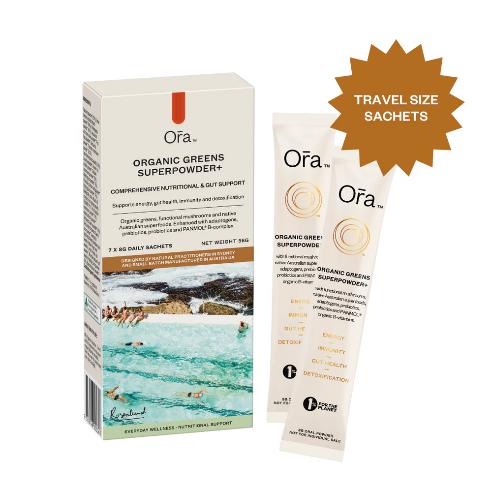 Organic Greens Superpowder+ | Travel Pack Of 7 Sachets | Ora Health