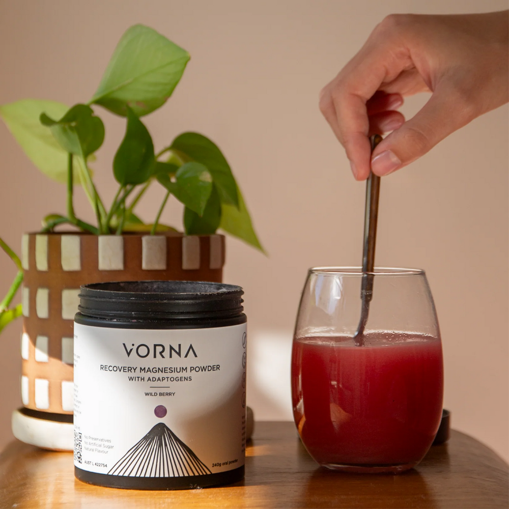 
                  
                    Recovery Magnesium Powder With Adaptogens | Wild Berry | Vorna | 240g Oral Powder
                  
                