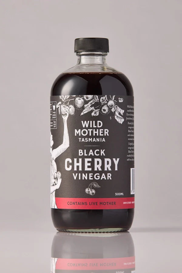 Black Cherry Vinegar | Wild Mother Tasmania | 500ml